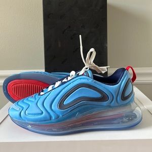 Womens air max 720 blue and red, size 7.5
